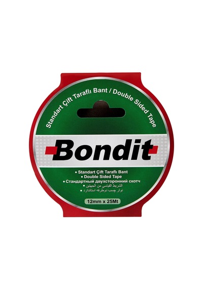 Bonditt Çift Taraflı Bant - Şeffaf - 30 M Diğer