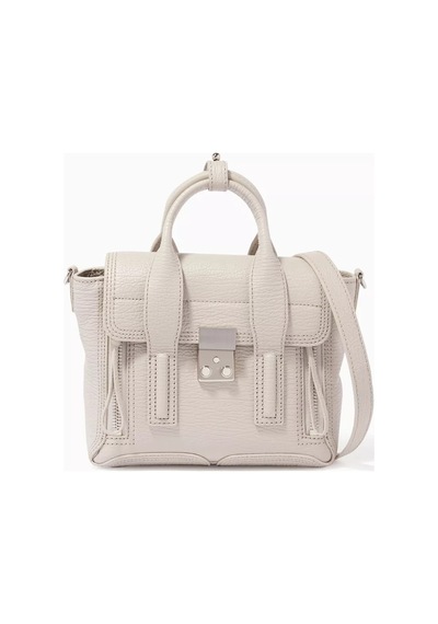 3.1 Phillip Lim Mini Pashli Beyaz Çanta Lüks Deri, Ikonik Tasarım Ve Altın Renk Detaylar El Çantası 26