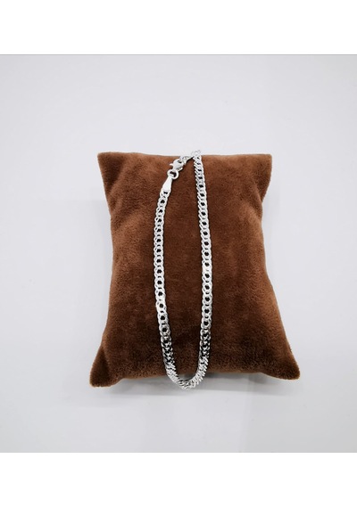 Omar Silver Unisex Rambo Gümüş Bileklik 3,5 Mm