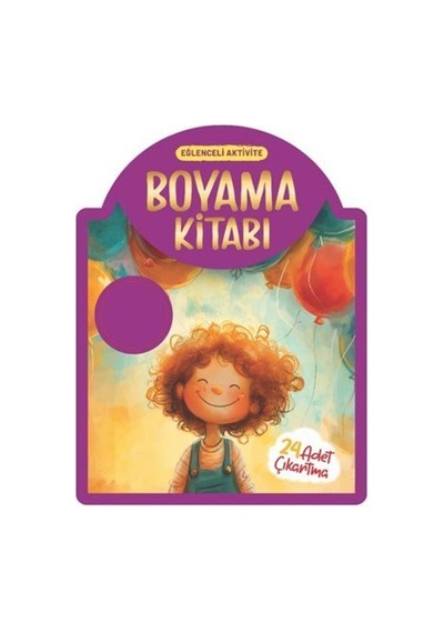 Çıkartmalı Boyama Kitabı - Mor
