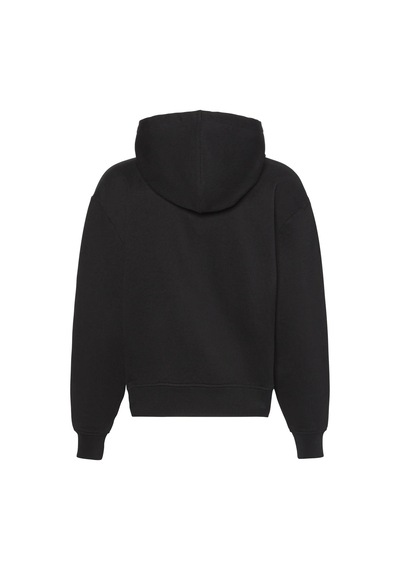 Calvin Klein Ls Rlxd Mono Fr Terr Kadın Siyah Hoodie