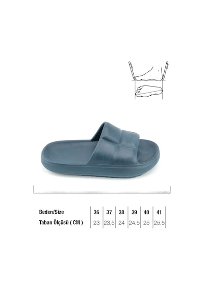 Gezer Kadın Yazlık Banyo Bahçe Havuz Terlik Gt5yzm.15328.02.013.2f Lacivert