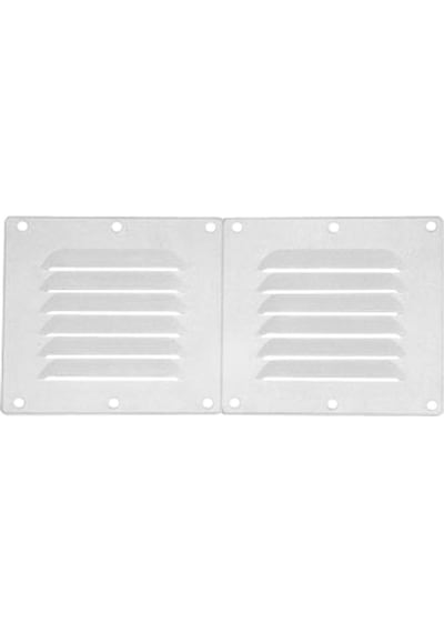 Vent. Shaft Grilles Cover, Double,255x155mm, Black
