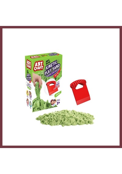 Storeşahin 03687 Nessiworld Aksesuarlı Yeşil Kinetik Oyun Kumu 500 Gr Shn0720