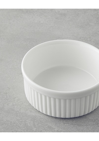 Elise Porselen Sufle Fırın Kabı 11 Cm Beyaz