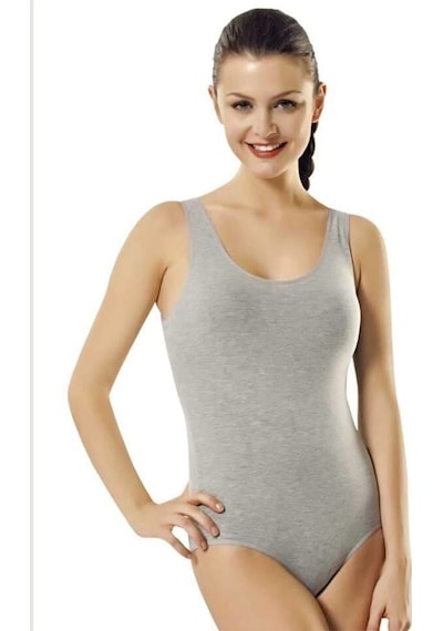 262 Likralı Geniş Askılı Çıt Çıtlı / Kancalı Body Beyaz