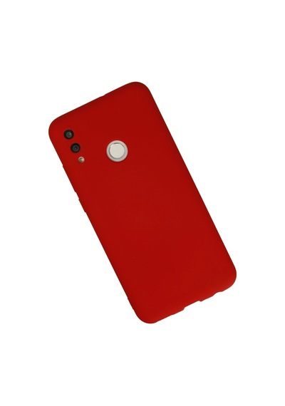 Gld-spt- Newface Huawei P Smart 2019 Kılıf Nano İçi Kadife Silikon - Kırmızı