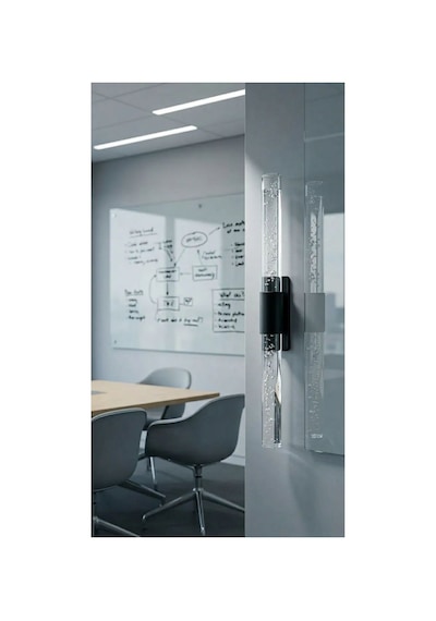 Bubblelight Medium 40 Cm Modern Tasarım Led Aplik - Duvar Lambası - Siyah - Elektrikli - Beyaz Led Siyah Elektrikli 40
