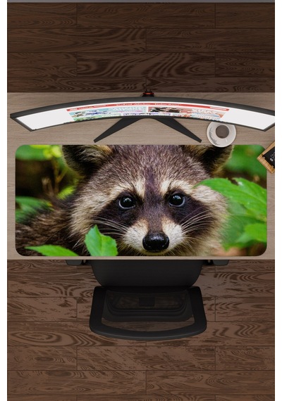 Rakun Kaymaz Dikişli Kauçuk Oyuncu Mousepad V3 - 90x40 Xxl Gaming Mouse Pad Fare Altlığı