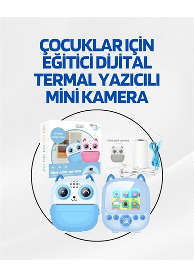 Dijital Termal Yazıcılı Mini Kamera Hd Video & Anında Fotoğraf Çıktısı Diğer