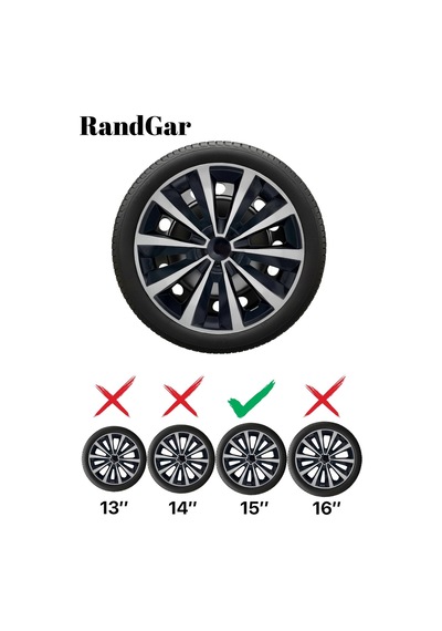Mazda E 2200 15 İnç Jant Kapağı 4 Adet Siyah Gri C106 Rand