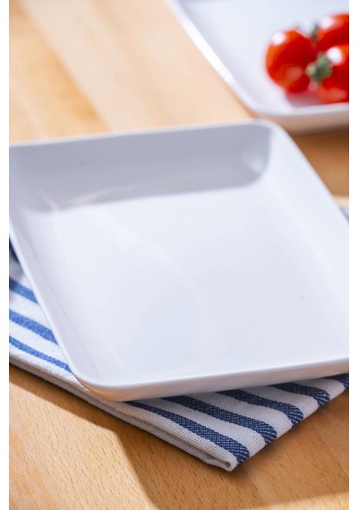 Acar Pure Carmen Dikdörtgen Tabak - 21 Cm Beyaz