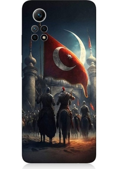 Xiaomi Redmi Note 12 Pro 4g Uyumlu Tulpar Bayrak Ve Kale Desenli Silikon Kılıf