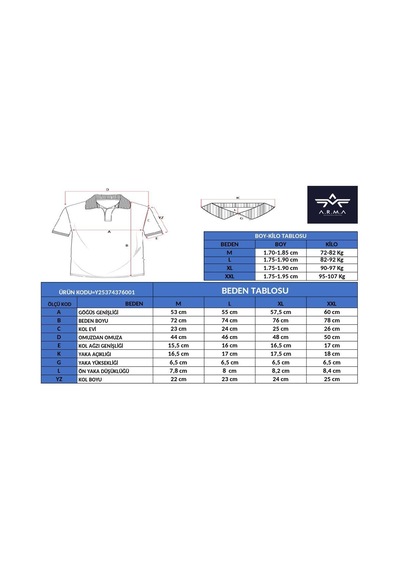 AR-MA Arma Erkek % 100 Pamuk Regular Fit Parça Boyama Polo Yaka T-shirt Y25374376001 Gri-bej G8 Gri AR-MA Arma Erkek % 100 Pamuk Regular Fit Parça Boyama Polo Yaka T-shirt Y25374376001 Gri-bej G8 Gri