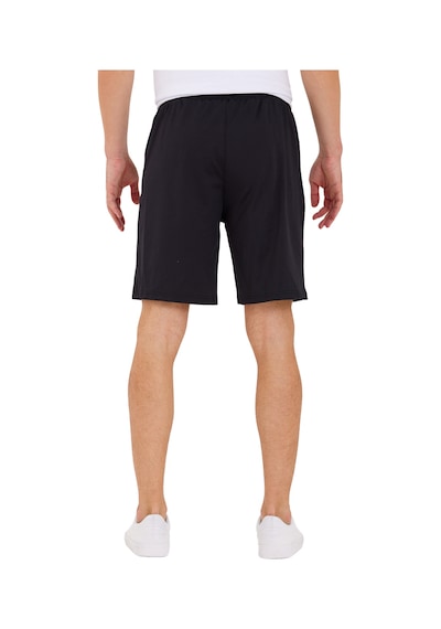 Adams Erkek Reflektör Logo Regular Fit Cepli Spor Şort Siyah