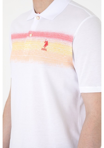U.S. Polo Assn. Erkek Regular Fit Polo Yaka Turuncu Tişört 50300365-VR202