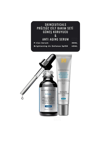 Prüzsüz Cilt Bakım Seti 2 P-tiox Serum 30 Ml & Brightening Uv Defense Spf50 40ml - Ds