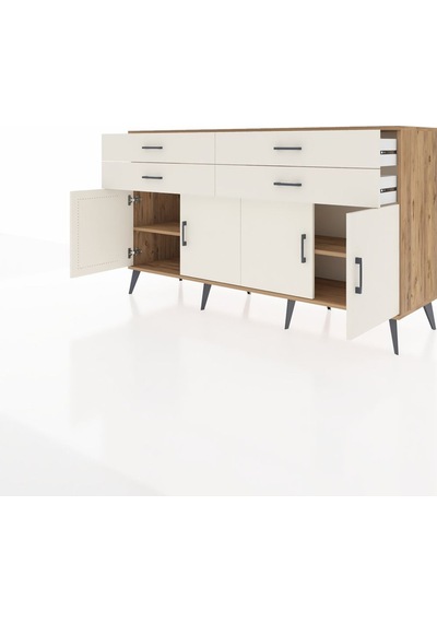 Hyperion Konsol 2 Raflı 4 Çekmeceli 8 Kapaklı 176x44x99 Çam-aytaş Çam-aytaşı Hyperion Konsol 2 Raflı 4 Çekmeceli 8 Kapaklı 176x44x99 Çam-aytaş Çam-aytaşı