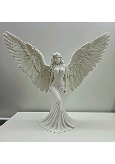 3d Baskı Dekoratif Melek Heykeli - Estetik Ev Ve Ofis Dekoru