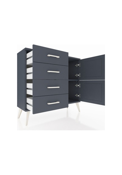 Arges Şifonyer Tek Raflı 4 Çekmeceli 2 Kapaklı 88x30x80 Antrasit-antrasit Antrasit Arges Şifonyer Tek Raflı 4 Çekmeceli 2 Kapaklı 88x30x80 Antrasit-antrasit Antrasit
