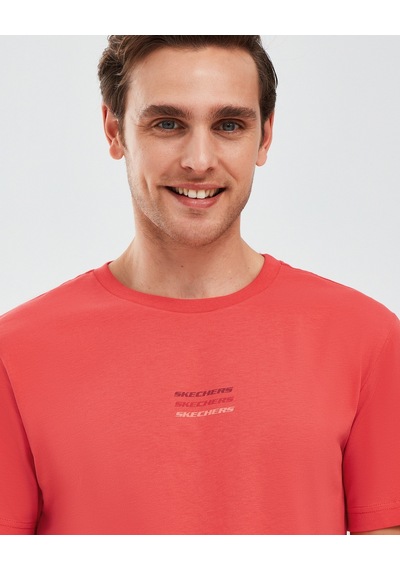 Skechers Essential M Short Sleeve  T-Shirt Erkek Kırmızı Tshirt S241007-600