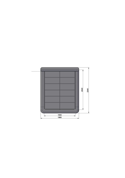 Cozze Mobilya Premium Buklet Ekru Çift Kişilik Teddy Karyola 140 x 200 CM