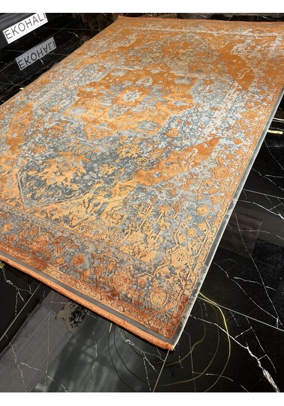 Elexus Halı Diamond 3774 Terra Koyu Gri Salon Halısı