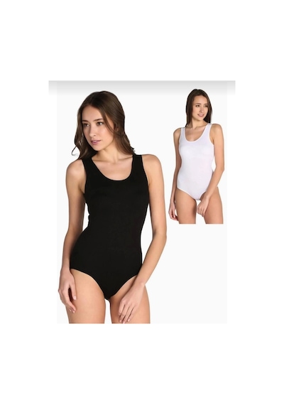 Tutku 0149 Kadın Karışık Renkli Kalın Askılı Çıtçıtlı Body 12 Adet Çok Renkli