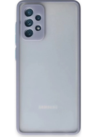 Newface Samsung Samsung Uyumlu Galaxy A72 Kılıf Montreal Silikon Kapak - Gri