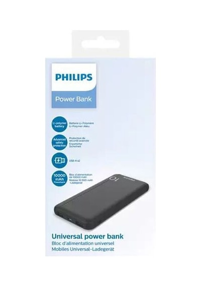 Philips Uyumlu Dlp1810cb 10.000 Mah Hızlı Şarj Edebilen Powerbank 2x Usb-a, Usb-c Girişli