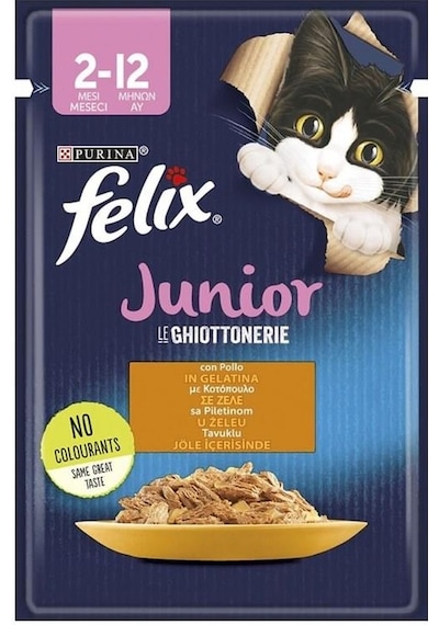 Purina Felix Tavuk Etli Konserve Yavru Kedi Maması 85 G