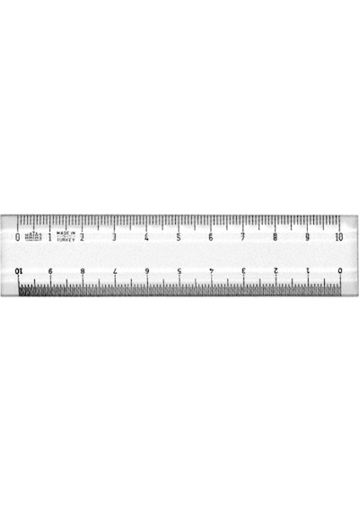 Hatas 0240 Cep Desimetresi 10 CM Şeffaf