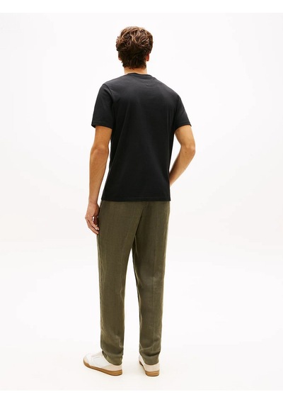 Tommy Hilfiger Mw0mw42392 Heritage Label Erkek Tişört Siyah