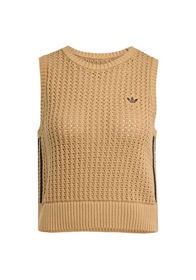 Adidas Knitted Vest Kadın Günlük Yelek Jw4994 Kahverengi Kahverengi