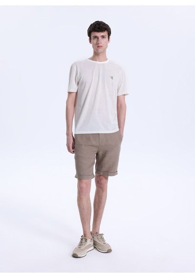 Fabrika Bej Erkek Relaxed T-shirt F6sm-tst 2101
