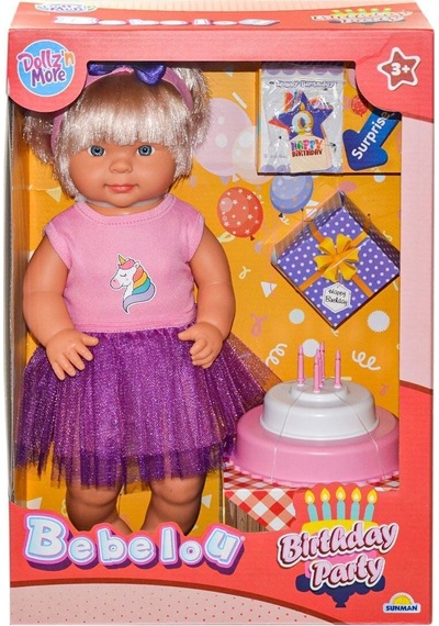 40021 Bebelou Doğum Günü Bebek 40 Cm Standart
