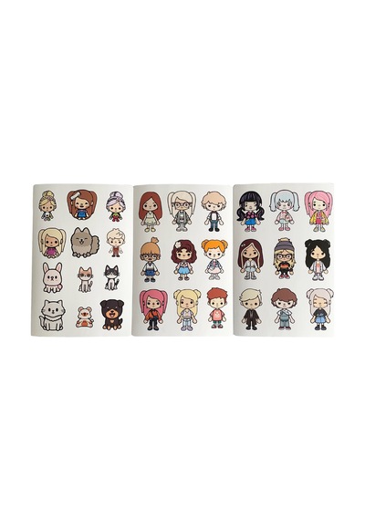 Toca Boca Büyük Sticker 3 Lü Diğer
