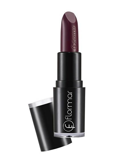 Flormar Parlak Stick Ruj (Koyu Mor) - Long Wearing Lipstick - L010 Chic Aubergine - 8690604107803