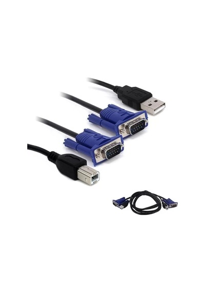Hubrendy Sh Powermaster Kwm Switch Kablo 1.5 Metre Vga Erkek-erkek + Usb + Printer