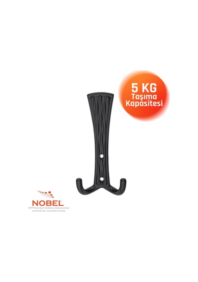 Emet Portmanto Askısı, Metal Vestiyer Askısı, Matsiyah, Duvar Ve Dolap Askılığı 5'li Set Vidalı Matsi Yah