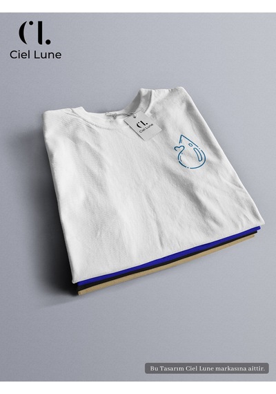 Nevermind Unisex Ateş Ve Su Baskılı Sevgili Çift Kombini Tasarım Oversize T Beyaz