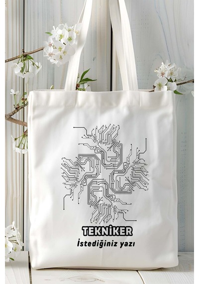 Art Hediye Tekniker Baskılı Bez Omuz Çantası Kişiye Özel Model 1 Çok Renkli