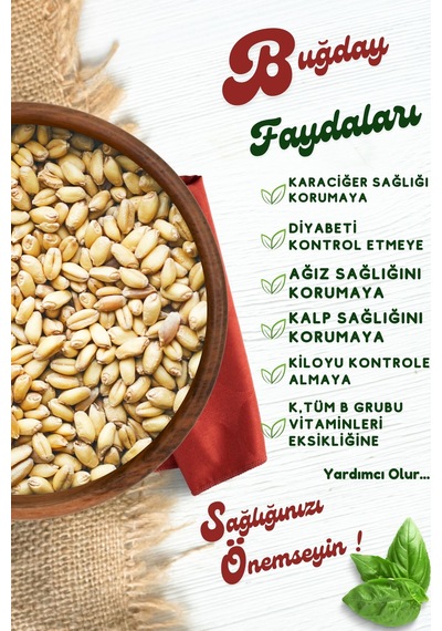 Yörem Afyon Meşhur Konya Yeni Mahsul Organik Tarım Buğday, Emmer 1000gr.