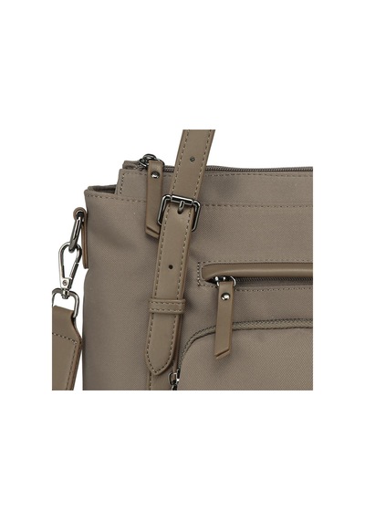 Smart Bags Twill Dimi Kumaş Kadın Omuz Çantası 3329 Kahve
