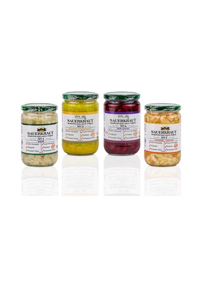4 Adet Probiyotik Sauerkraut Turşu Çeşitleri 4x660cc