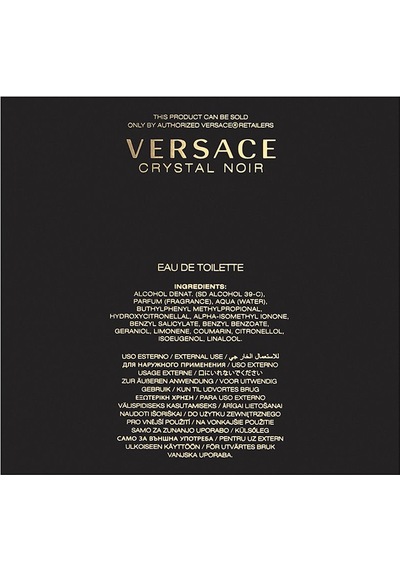Versace Crystal Noir Edt 50ml Kadın Parfüm Sku: Smg8690010451514