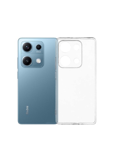 Xiaomi Redmi Note 14s Kamera Korumalı Silikon Arka Kılıf Şeffaf