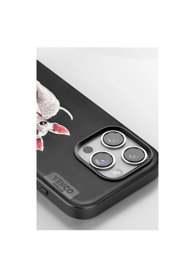 Venco Apple İphone 16 Perma Desenli Kapak - Siyah 0.2M-Çok Renkli