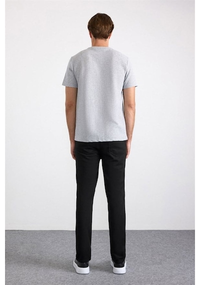 Süvari Gri Regular Bisiklet Yaka Tişört Sts1014000001-s05