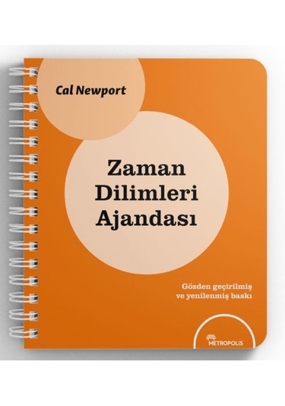 Zaman Dilimleri Ajandası Gözden Geçirilmiş Ve Yenilenmiş Baskı Turuncu